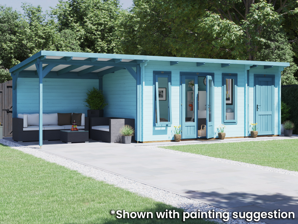 EvilAssassin Log Cabin with Gazebo | BuyGardenPods product image 2