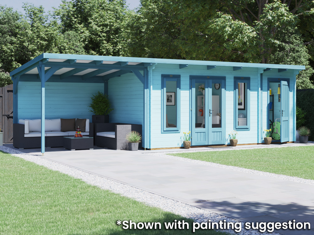 EvilAssassin Log Cabin with Gazebo | BuyGardenPods product image 4