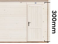 Log Cabin Additional Single Solid Door