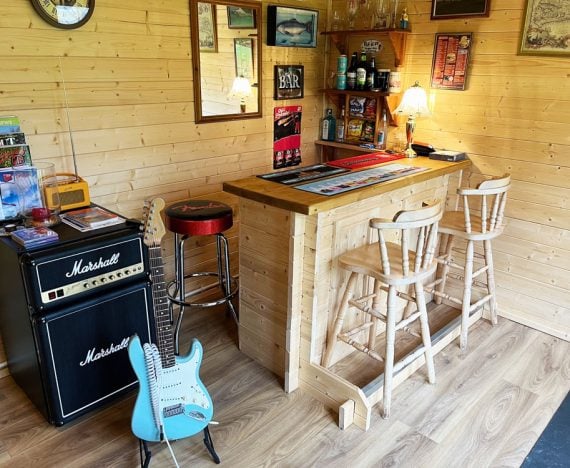 Terminator Pub Shed Log Cabin W4.0m x D3.0m