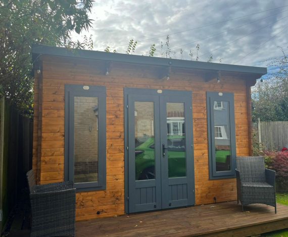 Terminator Pent Log Cabin W4m x D3m customer image