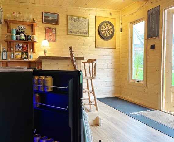 Terminator Pub Shed Log Cabin W4.0m x D3.0m