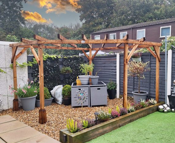 Utopia Diamond Corner Pergola W3.0m x D3.0m