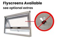 Log Cabin flyscreen available optional extra keep flies out airflow ventilation