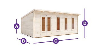 terminator log cabin 6 x 4 wooden garden building