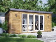 Titania Insulated Outdoor Office 5.5m x 2.5m White uPVC