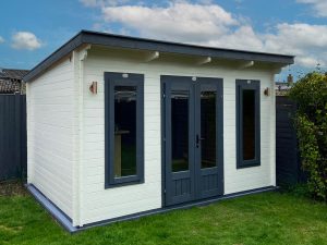 Terminator Pent Log Cabin - Summer house modern paint aesthetic 