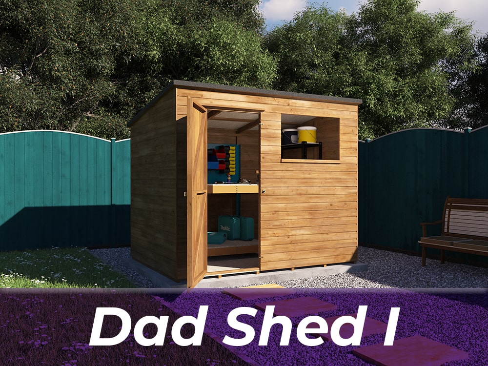 Pent Roof Storage Shed - Dad Shed I