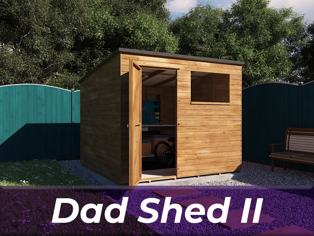Pent Roof Storage Shed - Dad shed II