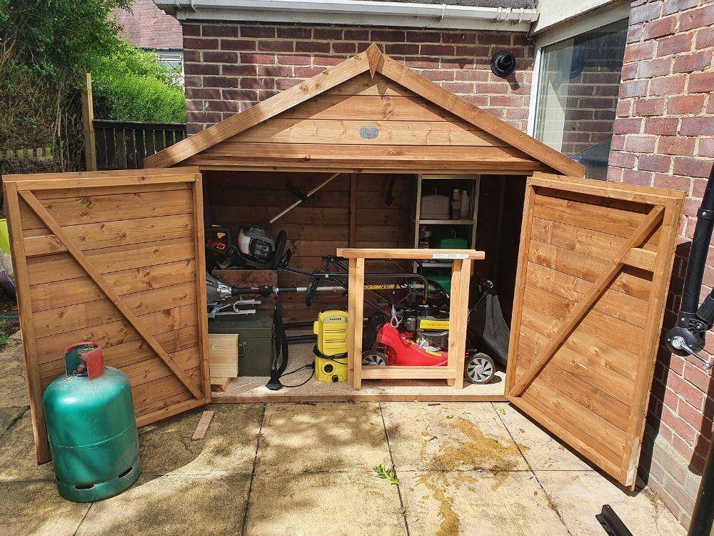 Our bike shed can be used to store garden equipment as well as bikes