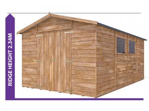 The Sanctuary III Garden Shed is under 2.5m high so typically won't need planning permission