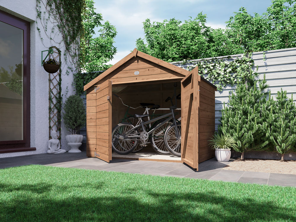 bike storage solution - Ariane Bike Shed Dunster House