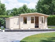 6.5m x 3m Severn SideStore Log Cabin and Shed