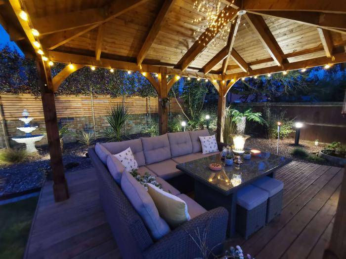 Garden Structures Gazebos Only: Our wooden roofed Gazebos look incredible in your garden