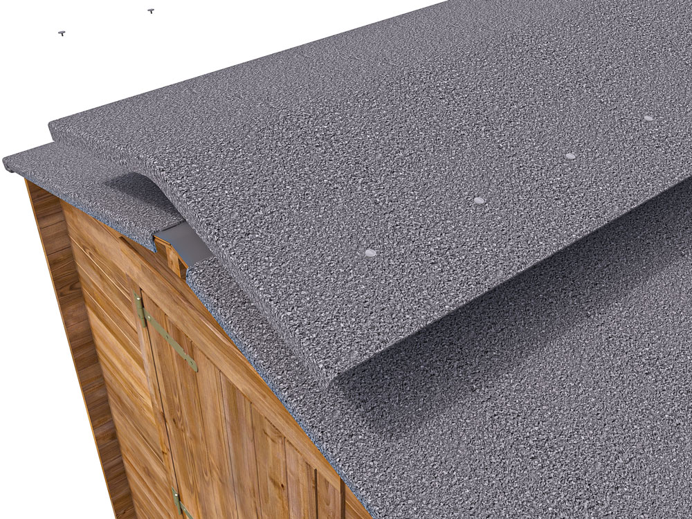 How To Felt a Shed Roof - step 4