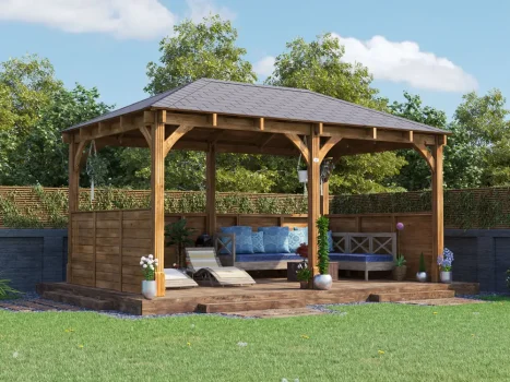 Leviathan Chunky Half Walled Gazebo