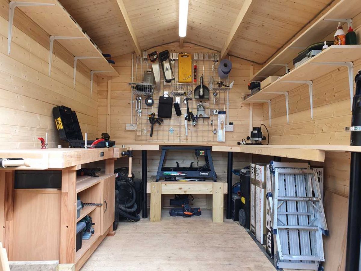 Wooden Garages Workshop Outdoor Building Storage Space