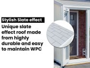 slate effect groove addroom porch