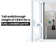 tall walkthrough height porches