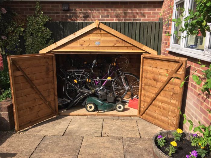 Create a Beautiful Garden this Summer with a Wooden Garden Shed Bike Shed Outdoor Storage Space