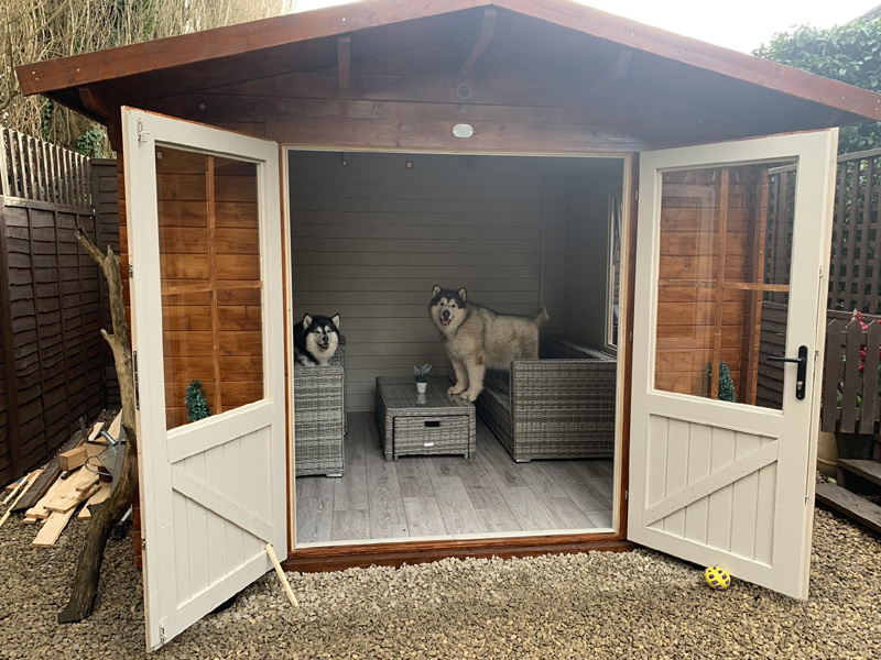 DIY Garden Room - Dunster House Avon 3m x 3m log Cabin