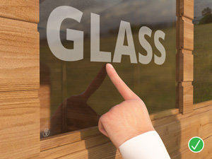Glazing Options - We use 4mm Toughened Glass in our Shed Windows