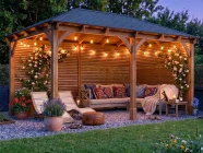 5 x 3 gazebo slatted