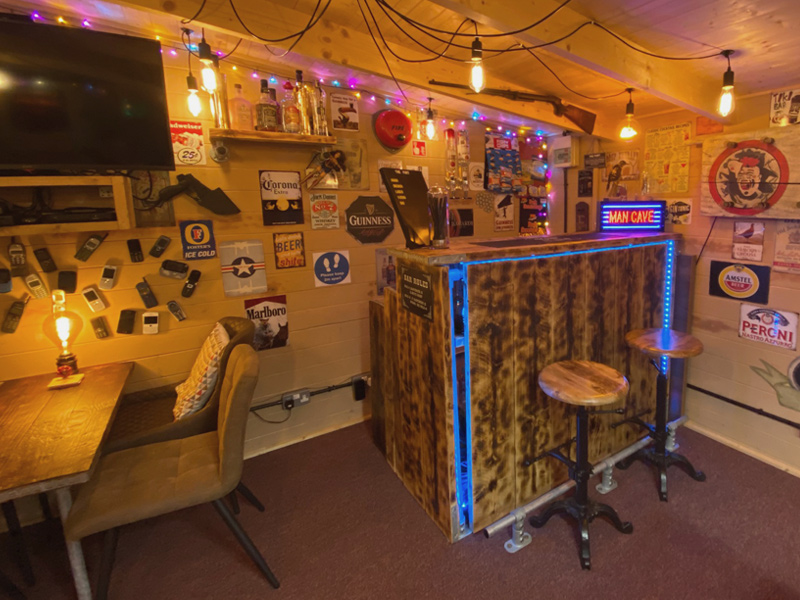 Man Cave Bar Log Cabin Pub Shed