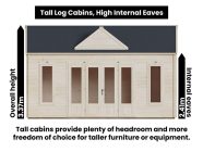 Tall Height Log Cabin