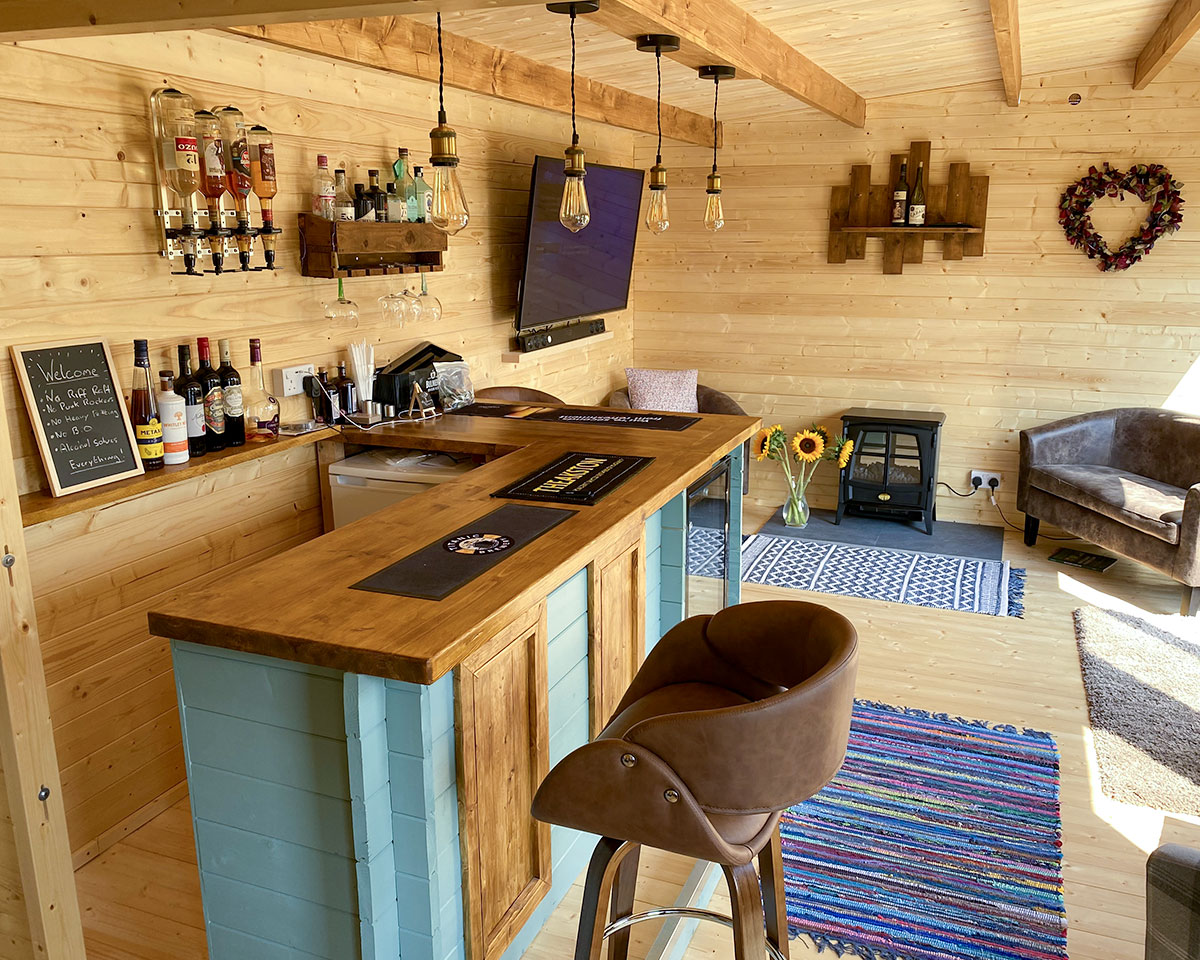 Step into your new Log Cabin Man Cave