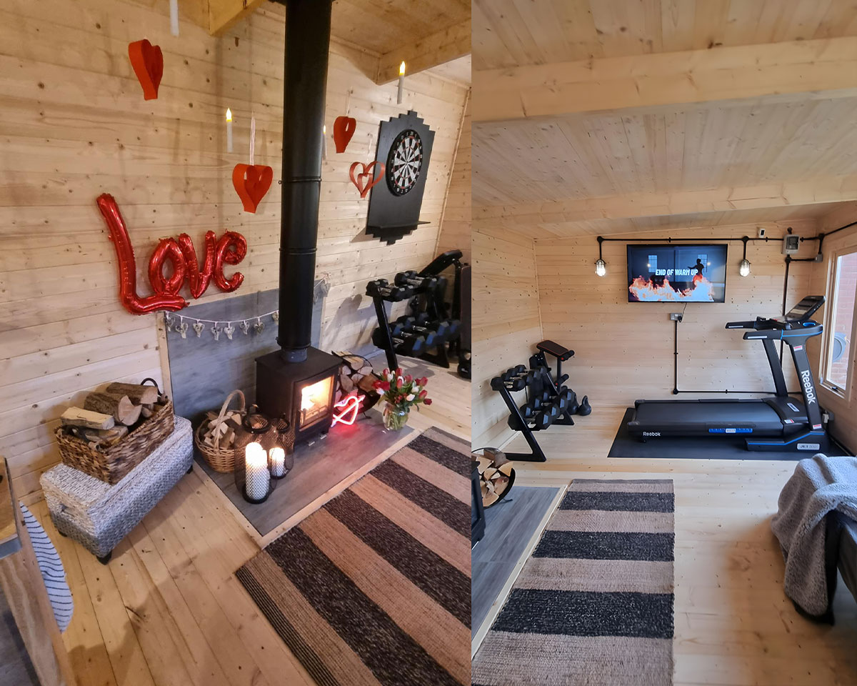Turn your Log Cabin into a Man Cave Gym