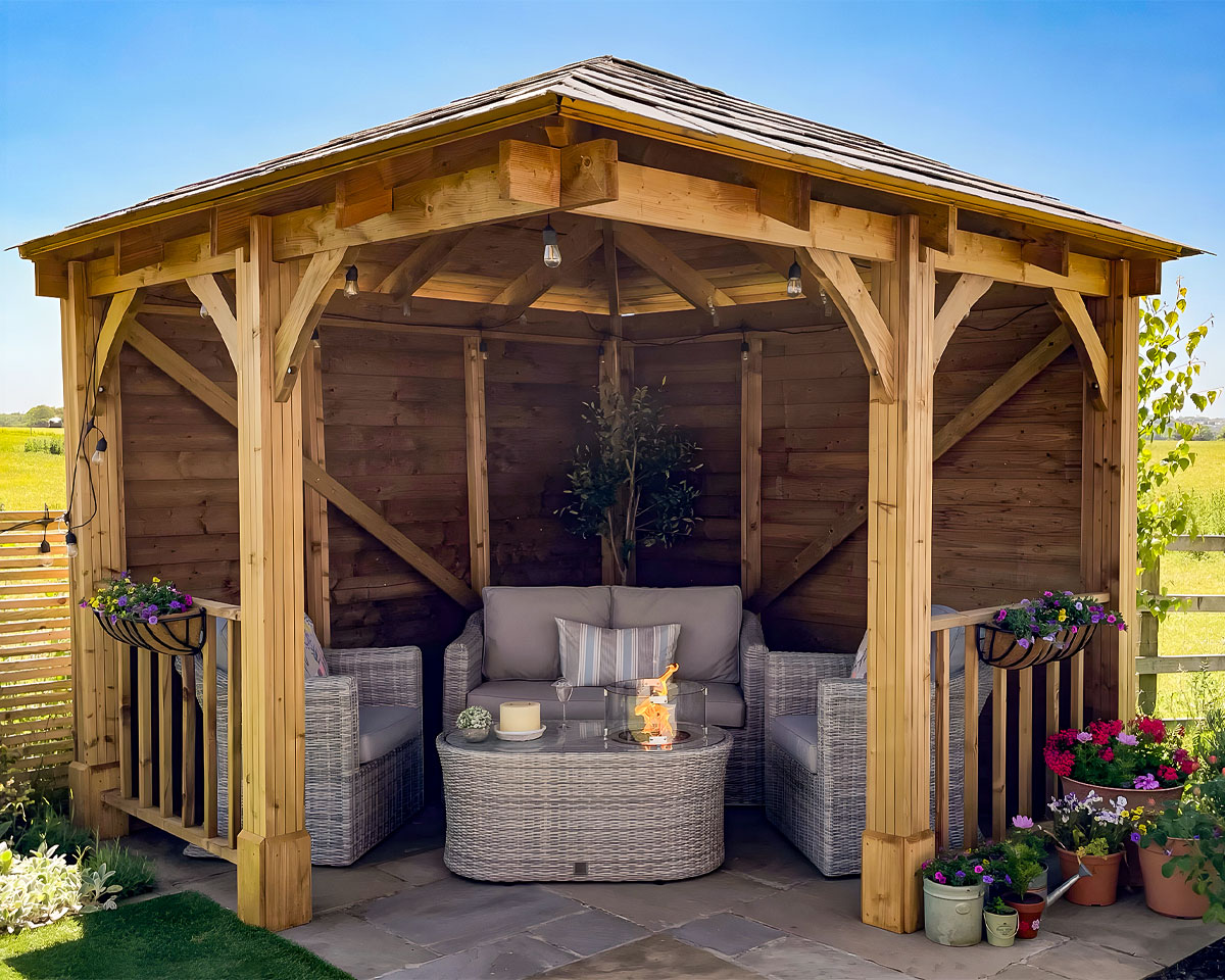 Wooden Canopy Gazebo Features