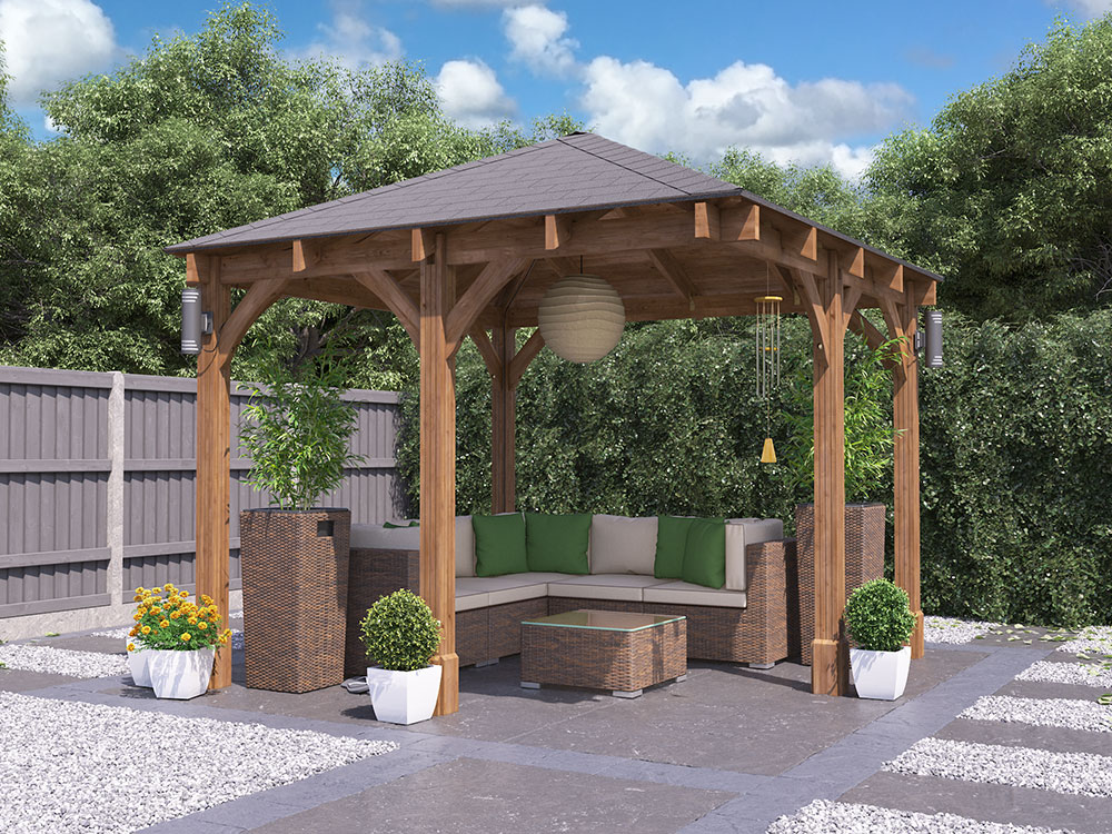 Corner Gazebos, Wooden Corner Garden Gazebo for Sale | Dunster House