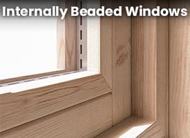 Internally beaded windows