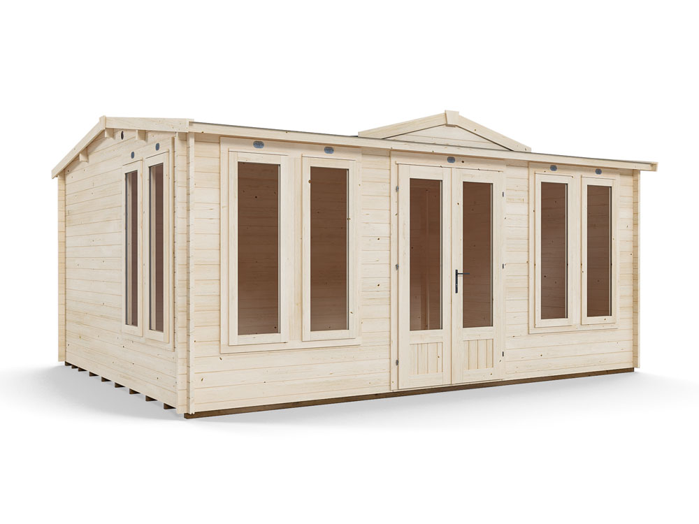 GhostFlower Clockhouse Log Cabin 5m x 4m | Dunster House