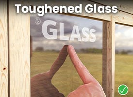 4mm Toughened glass