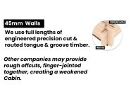 log cabin walls thickness