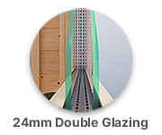 24mm double glazing