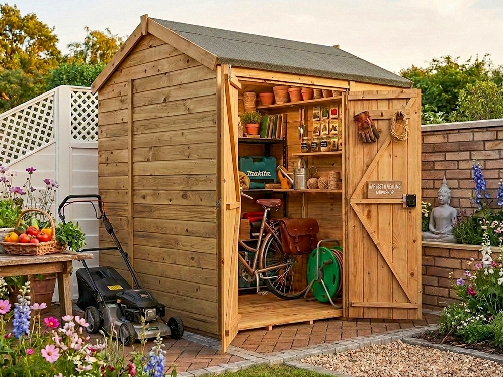 reverse apex shed