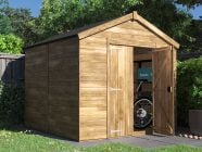 overlord apex garden shed 2.4 x 2.4 open