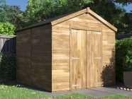 overlord apex garden shed 2.4 x 2.4 closed