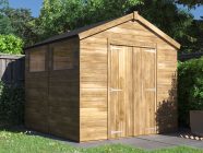 overlord apex garden shed 2.4 x 2.4 window