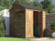 Overlord reverse apex garden shed 1.8 x 1.8 open with window