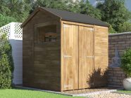 Overlord reverse apex garden shed 1.8 x 1.8 closed with window