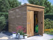 overlord garden shed with pent roof 1.8 x 2.4