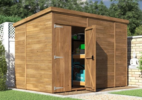 Overlord Modular Pent Shed With Window