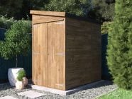 overlord modular pent roof shed 1.2 x 1.8 double door