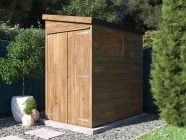 overlord modular pent roof shed 1.2 x 1.8 closed