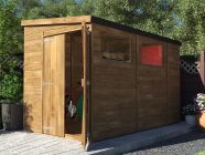 overlord reverse pent shed 1.8 x 3.0 open