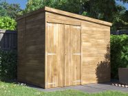 Overlord Modular Reverse Pent Garden Shed without window